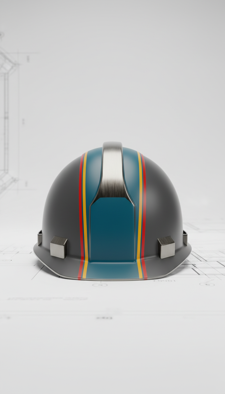 Branded Steel Construction Helmet