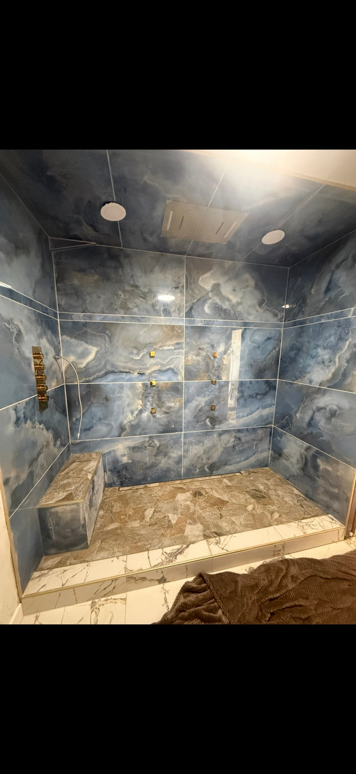 Custom tiled shower by Turner Precision